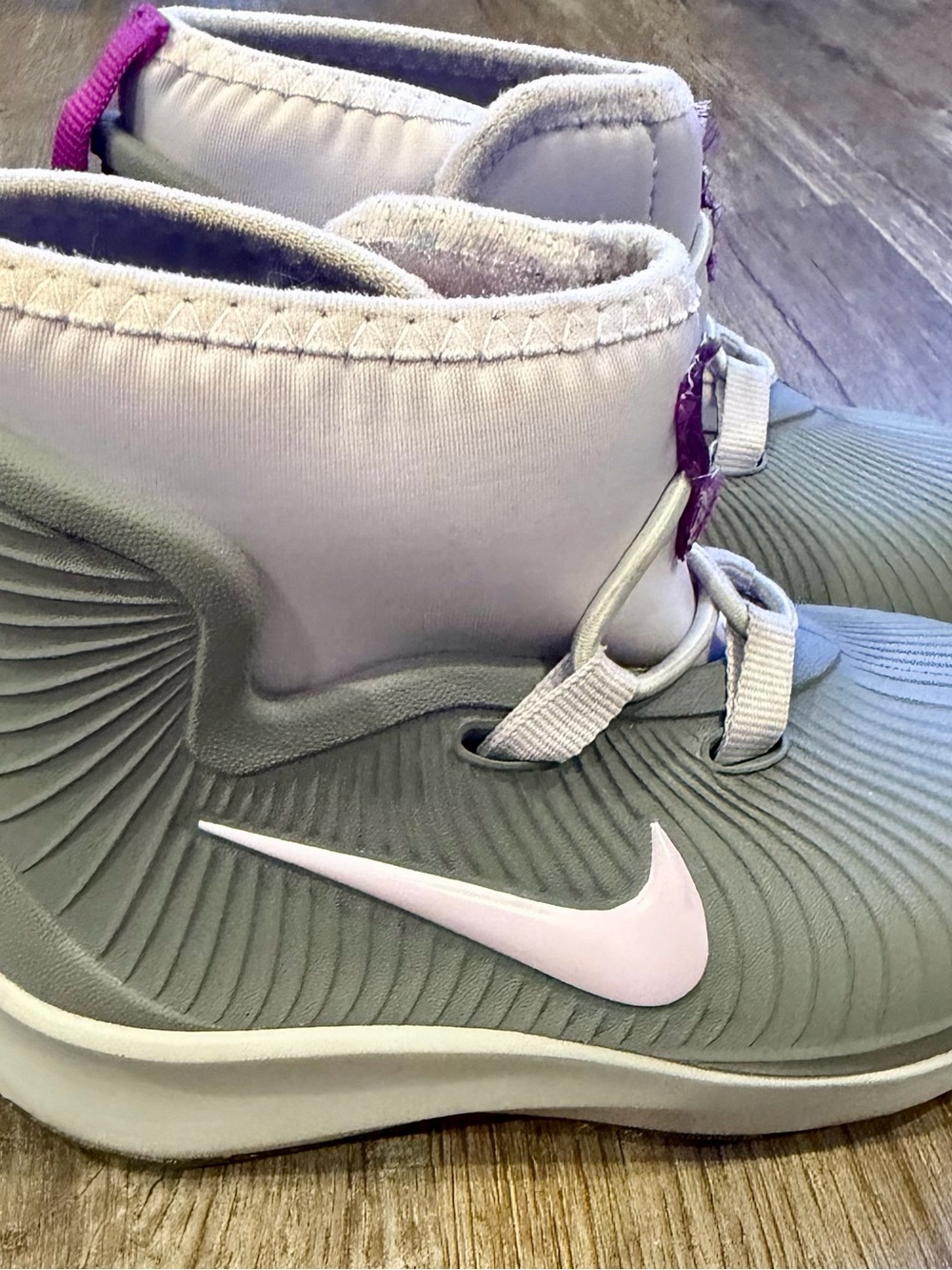 Nike Kids Waterproof Boot - Sage Green & Light Pink
